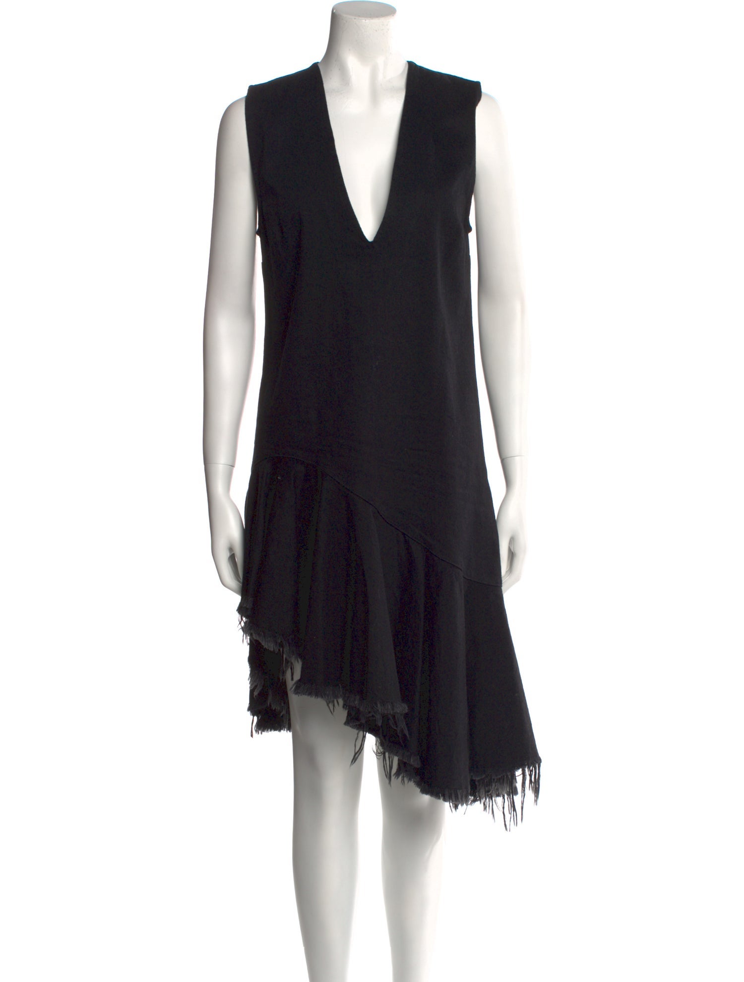 Marques' Almeida V-Neck Midi Length Dress