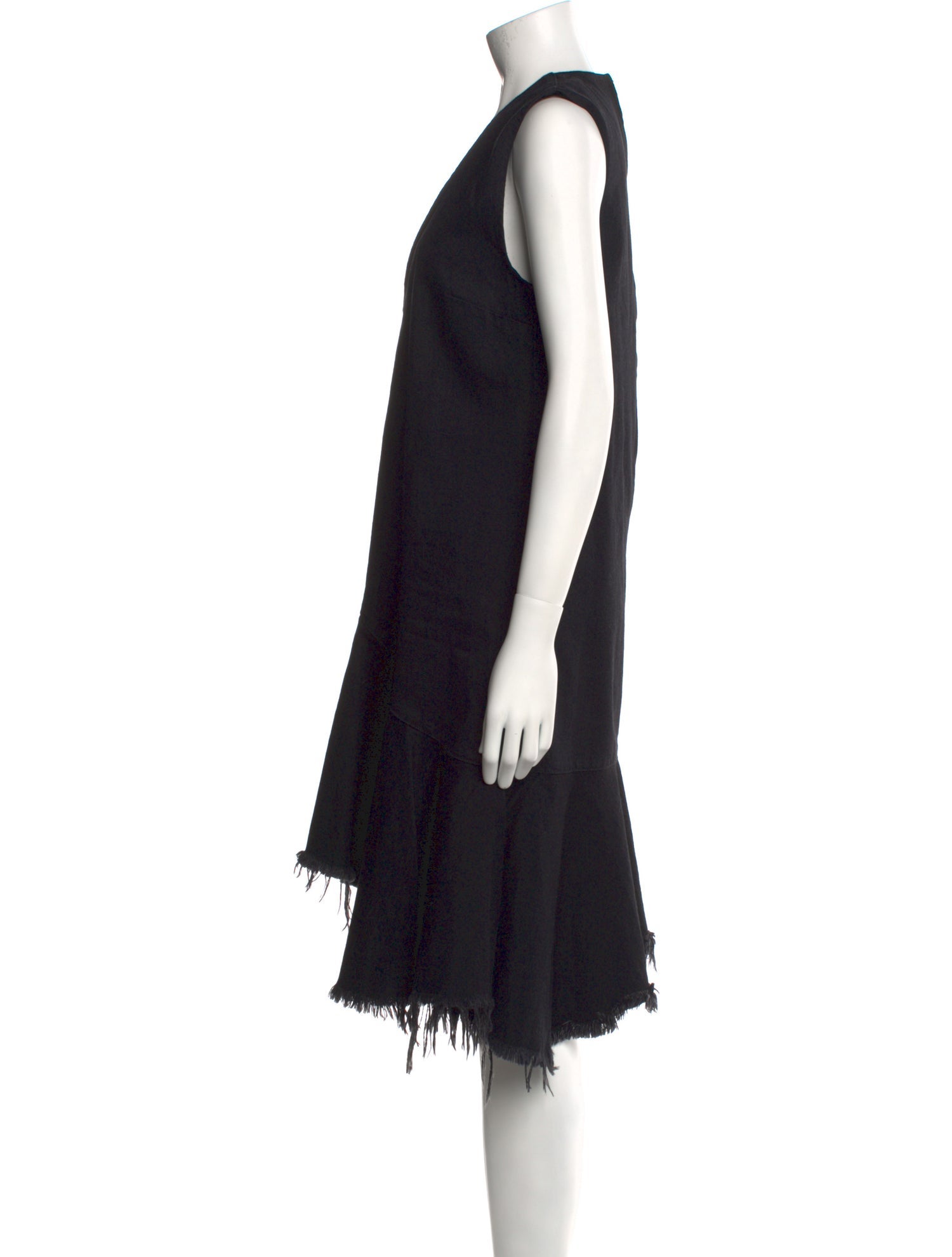 Marques' Almeida V-Neck Midi Length Dress