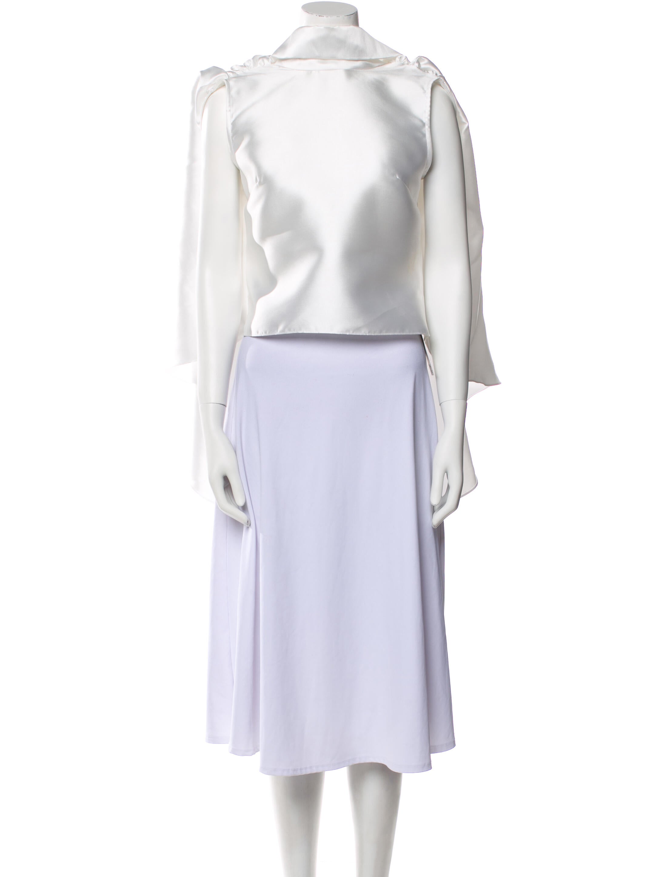 Marques' Almeida One-Shoulder Sleeveless Crop Top