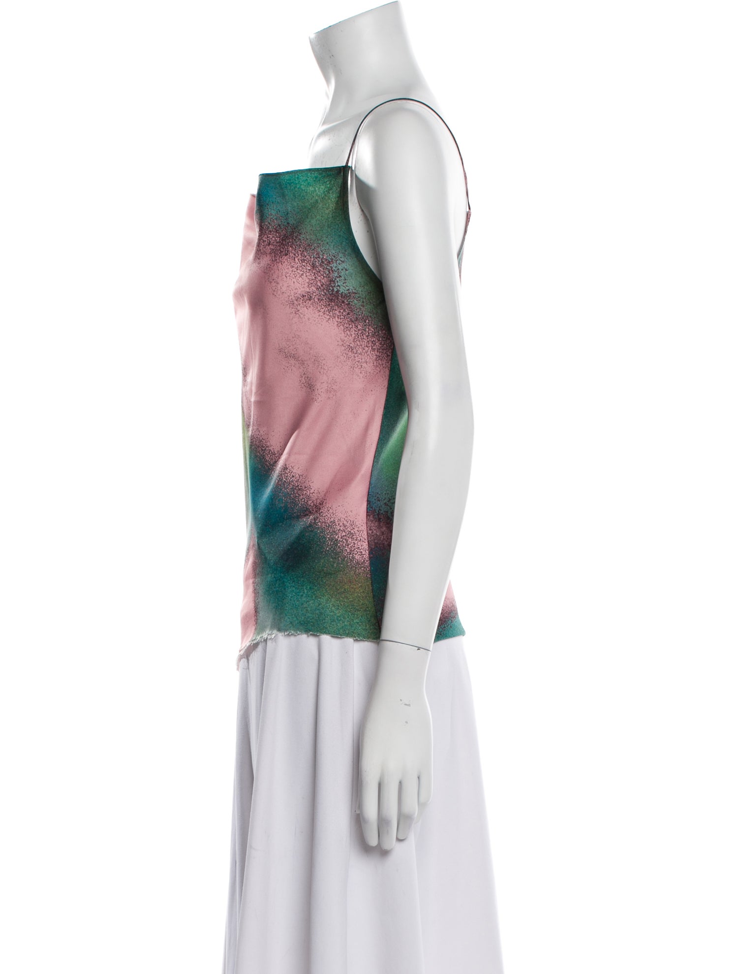 Marques' Almeida Printed Square Neckline Top