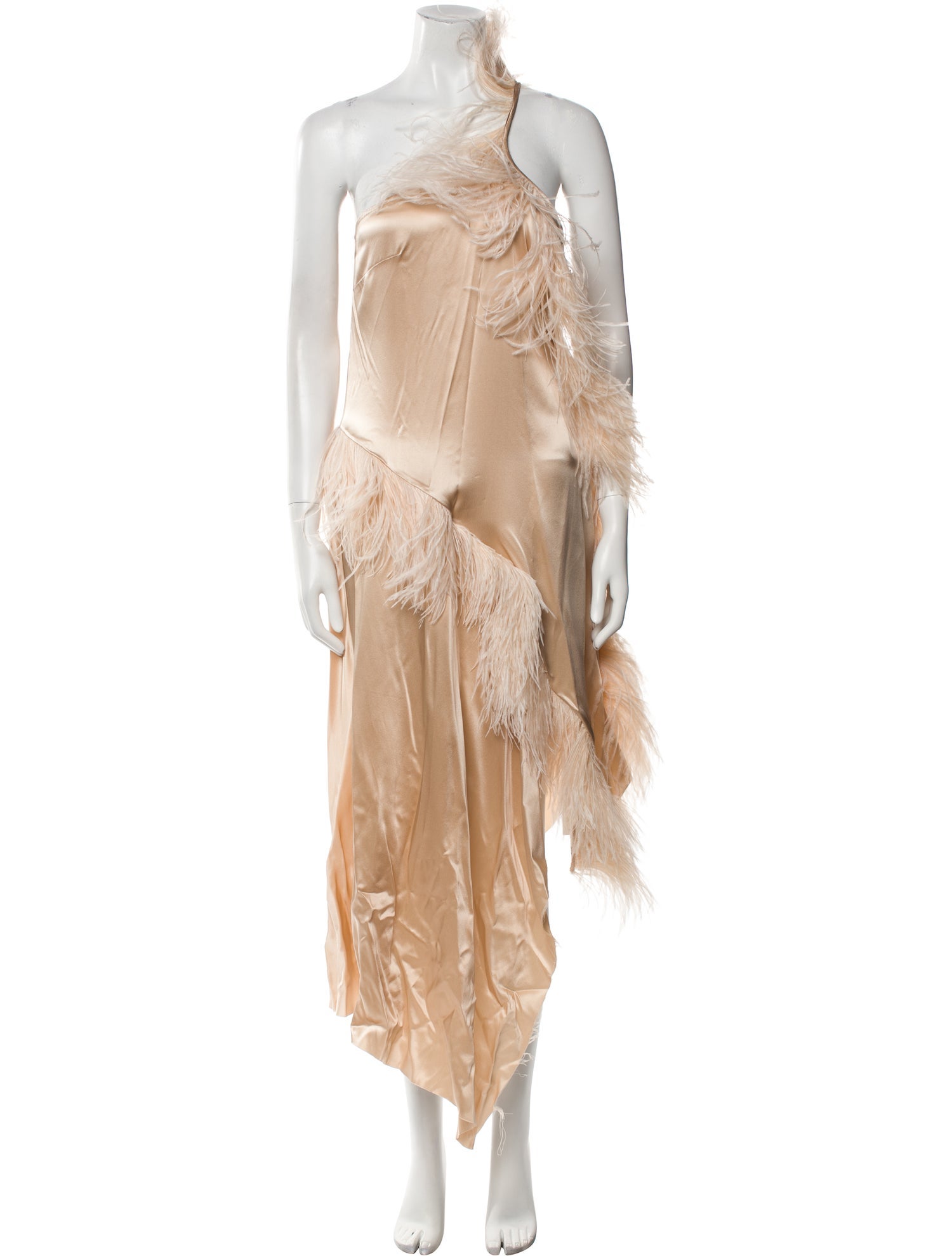 Marques' Almeida Silk Midi Length Dress