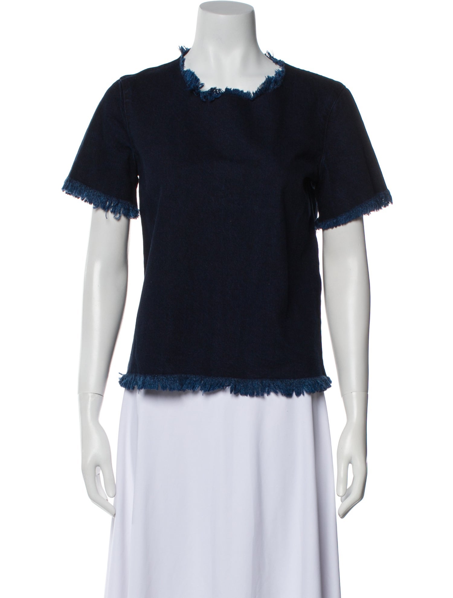 Marques' Almeida Crew Neck Short Sleeve Blouse