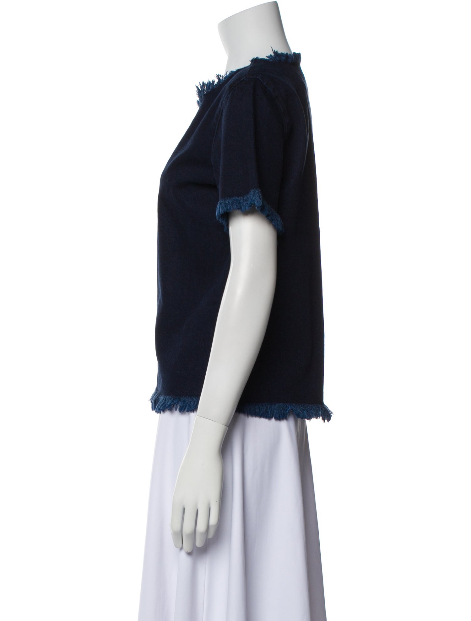 Marques' Almeida Crew Neck Short Sleeve Blouse