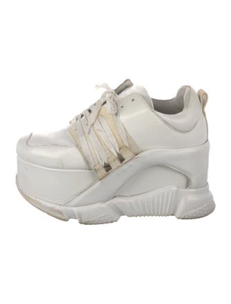 Marques' Almeida Leather Wedge Sneakers