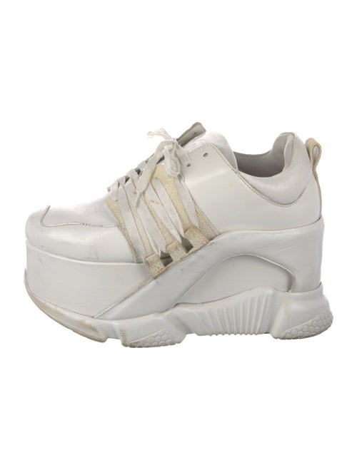 Marques' Almeida Leather Wedge Sneakers