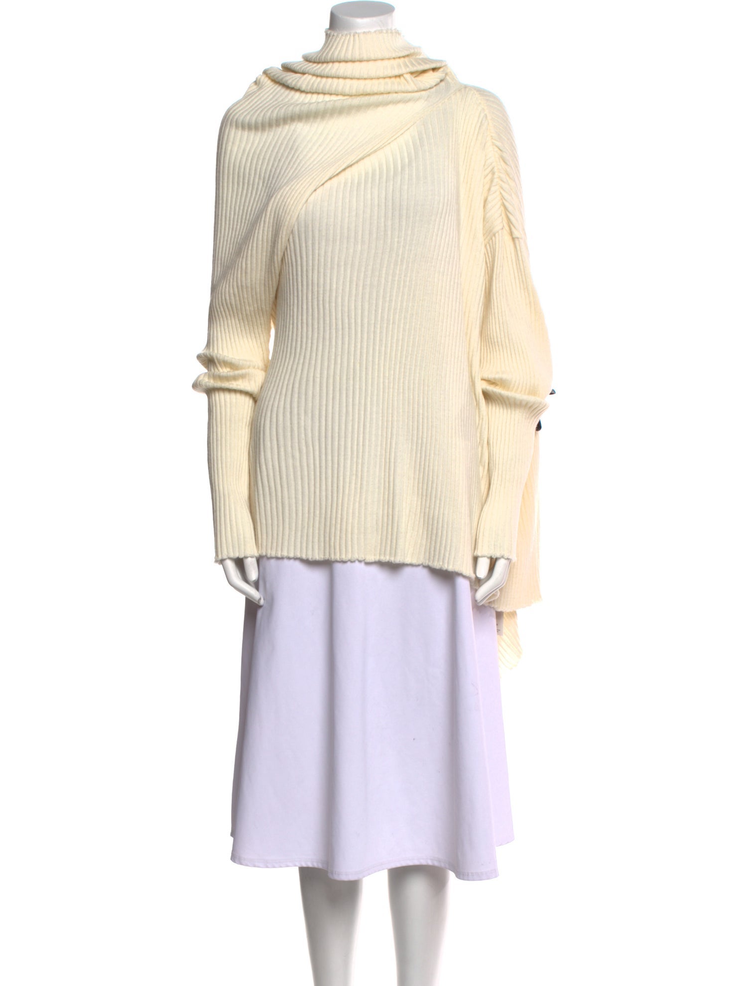 Marques' Almeida Asymmetric Merino Wool Sweater