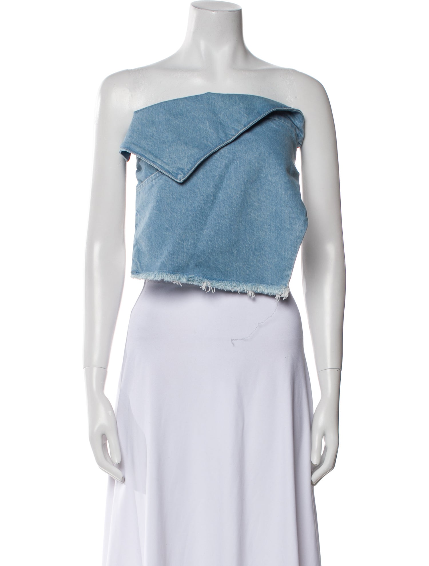 Marques' Almeida Strapless Crop Top