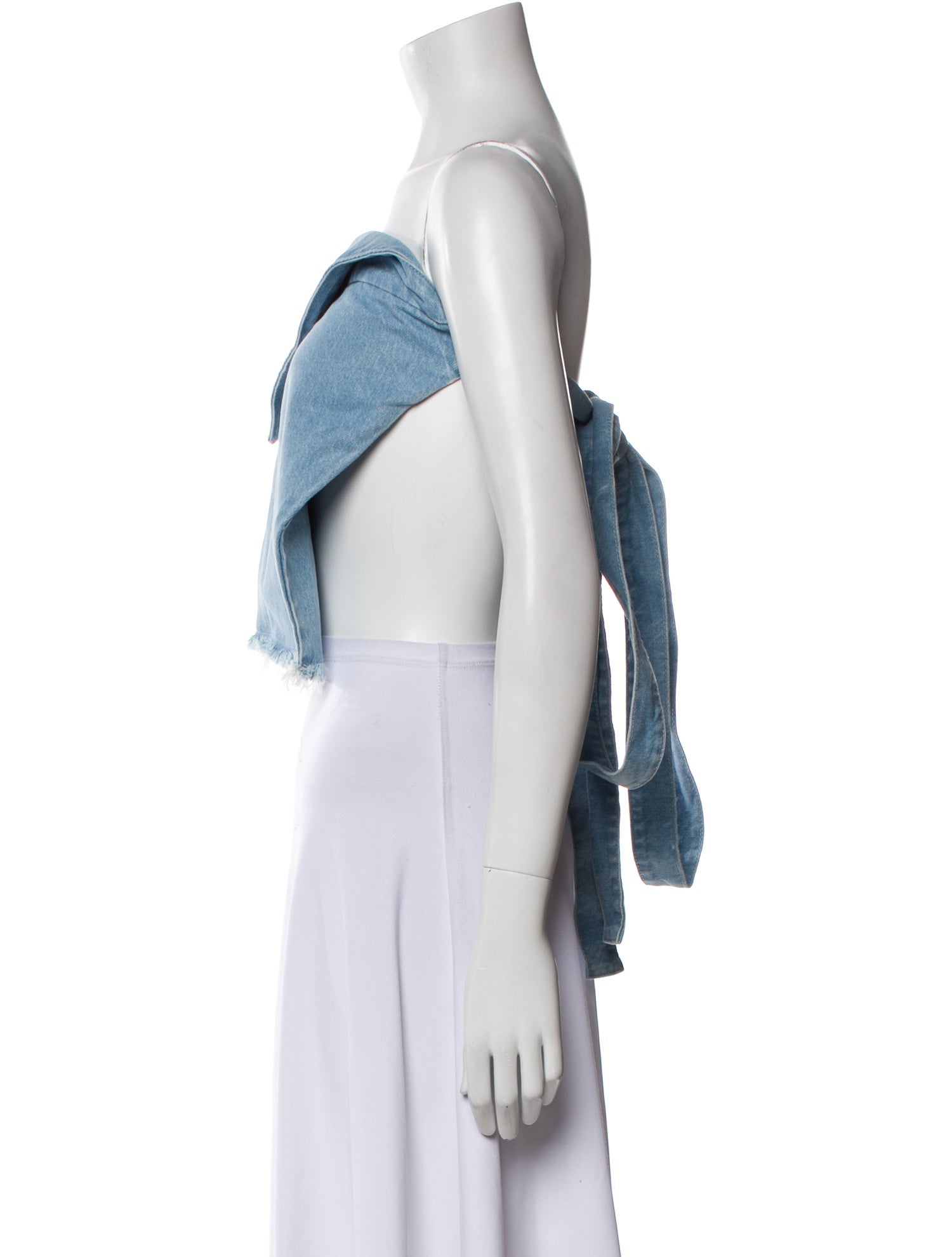 Marques' Almeida Strapless Crop Top