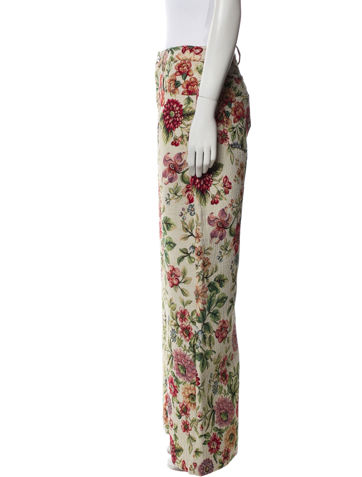 Marques' Almeida Floral Print Wide Leg Pants w/ Tags