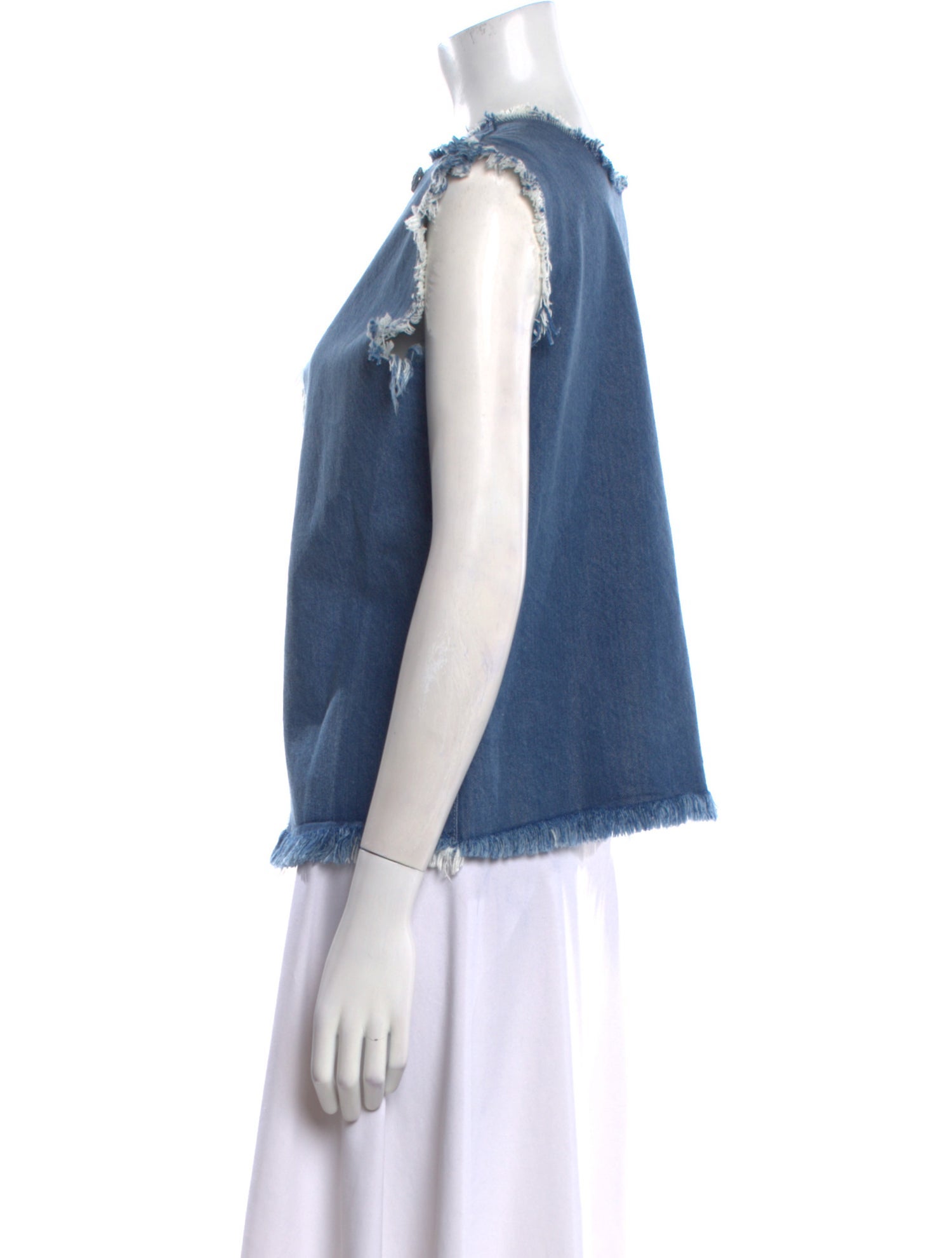 Marques' Almeida Crew Neck Sleeveless Blouse