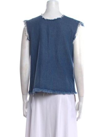 Marques' Almeida Crew Neck Sleeveless Blouse