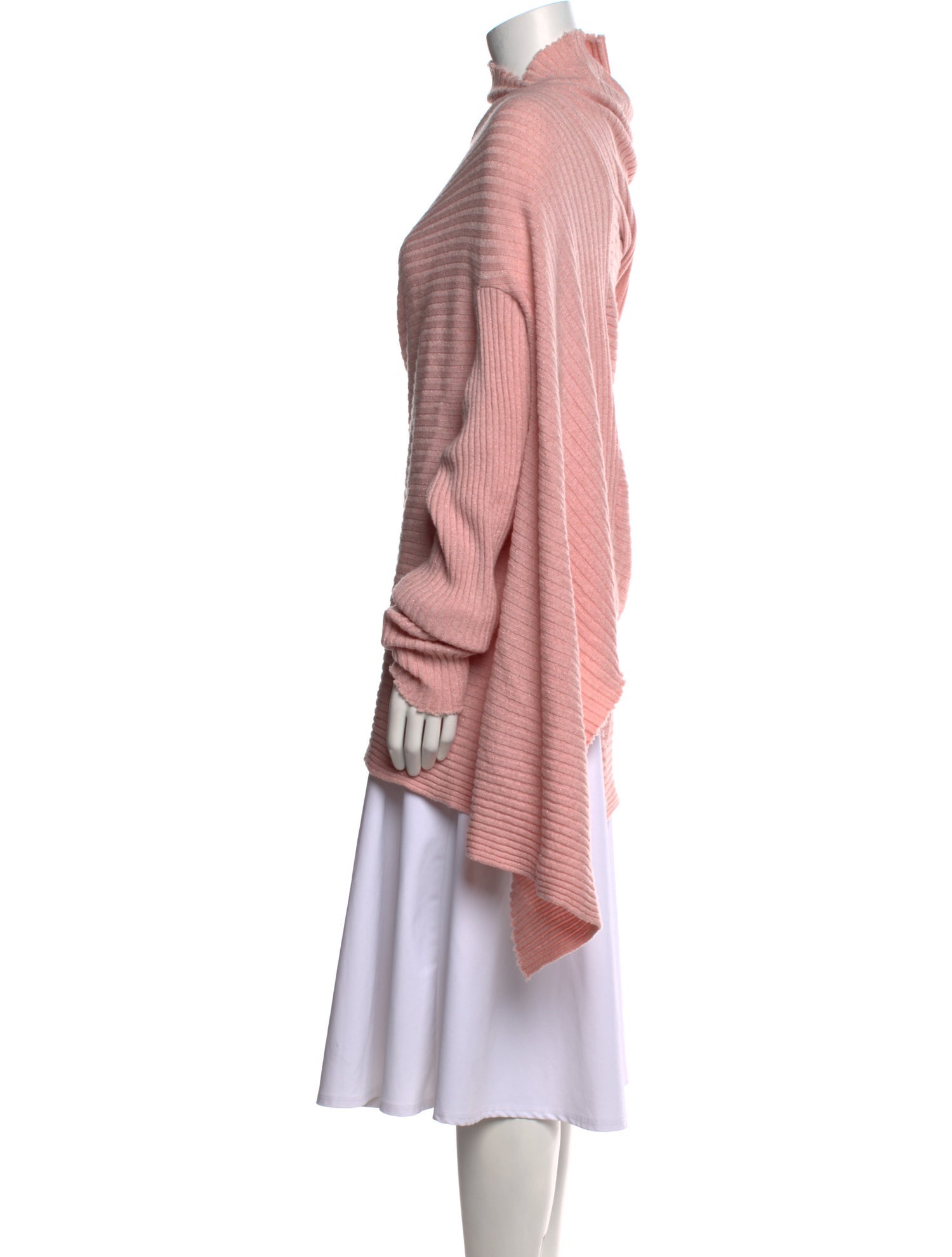 Marques' Almeida Merino Wool Mock Neck Sweater