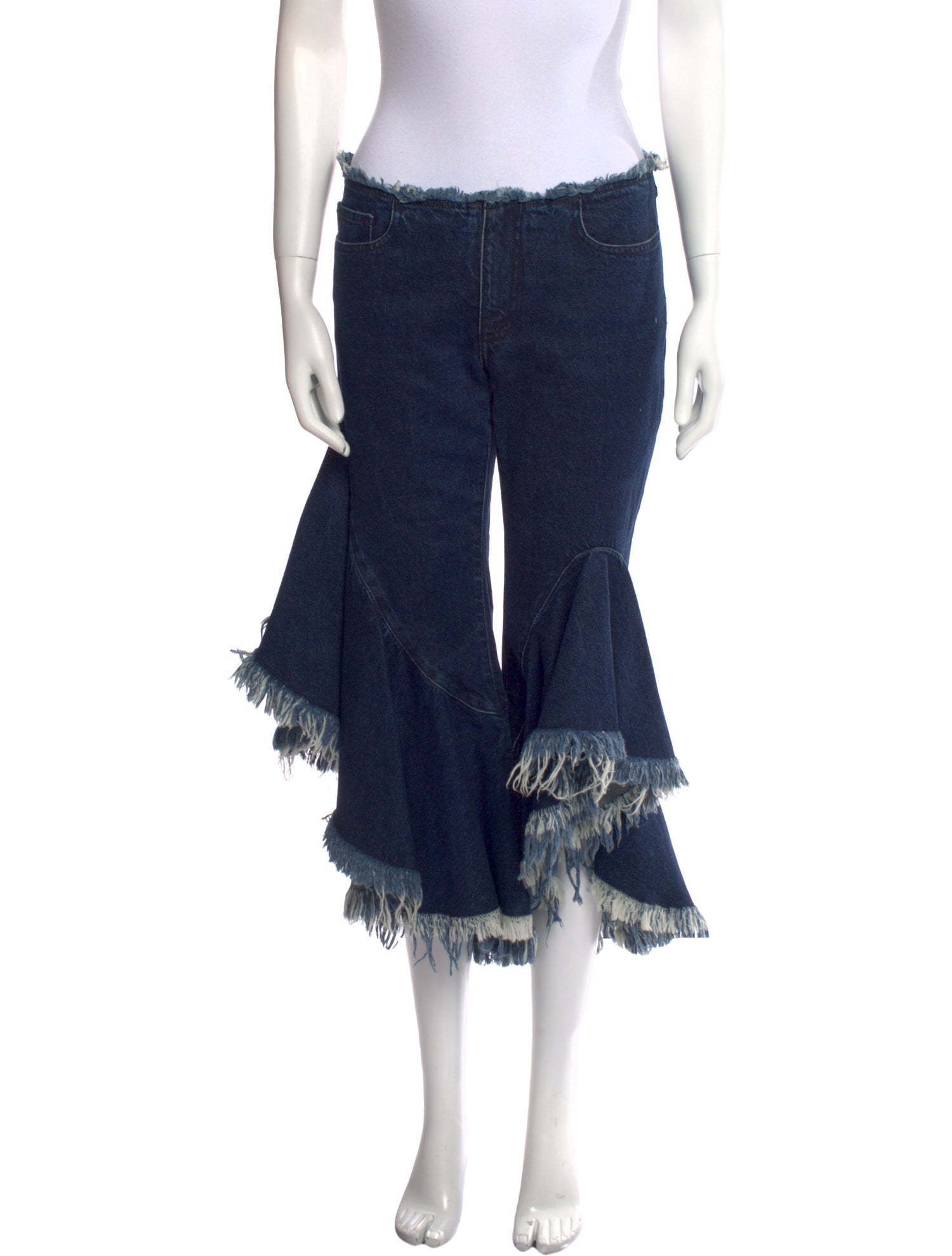 Marques' Almeida Mid-Rise Wide Leg Jeans