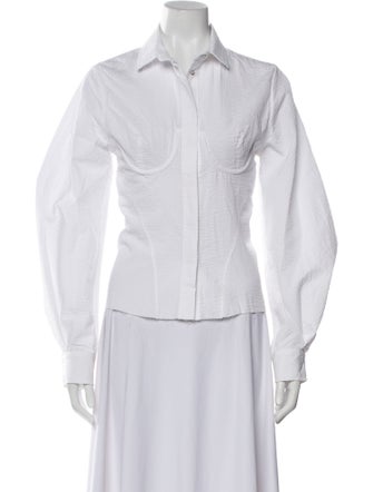 Marques' Almeida Long Sleeve Button-Up Top