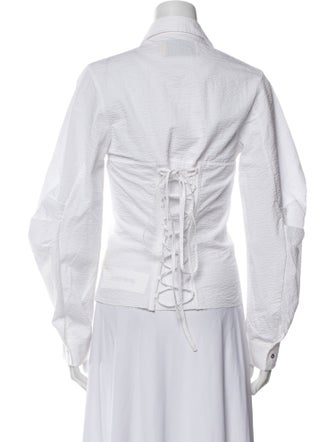 Marques' Almeida Long Sleeve Button-Up Top