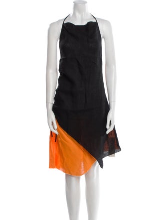 Marques' Almeida Linen Knee-Length Dress