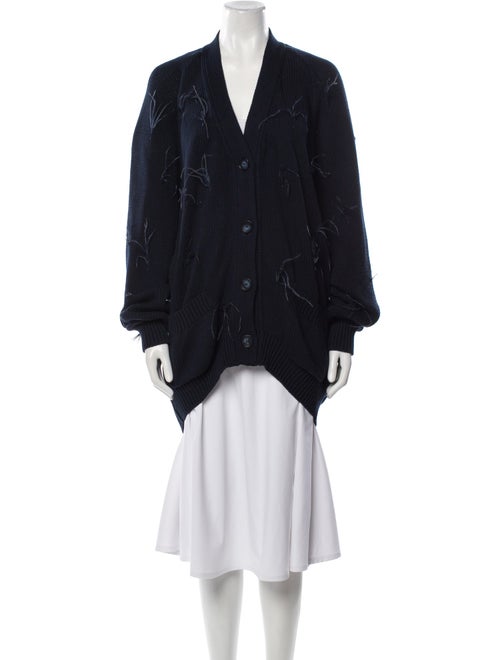 Marques' Almeida Printed V-Neck Sweater