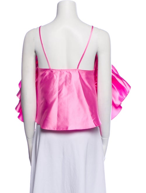 Marques' Almeida Off-The-Shoulder Three-Quarter Sleeve Crop Top