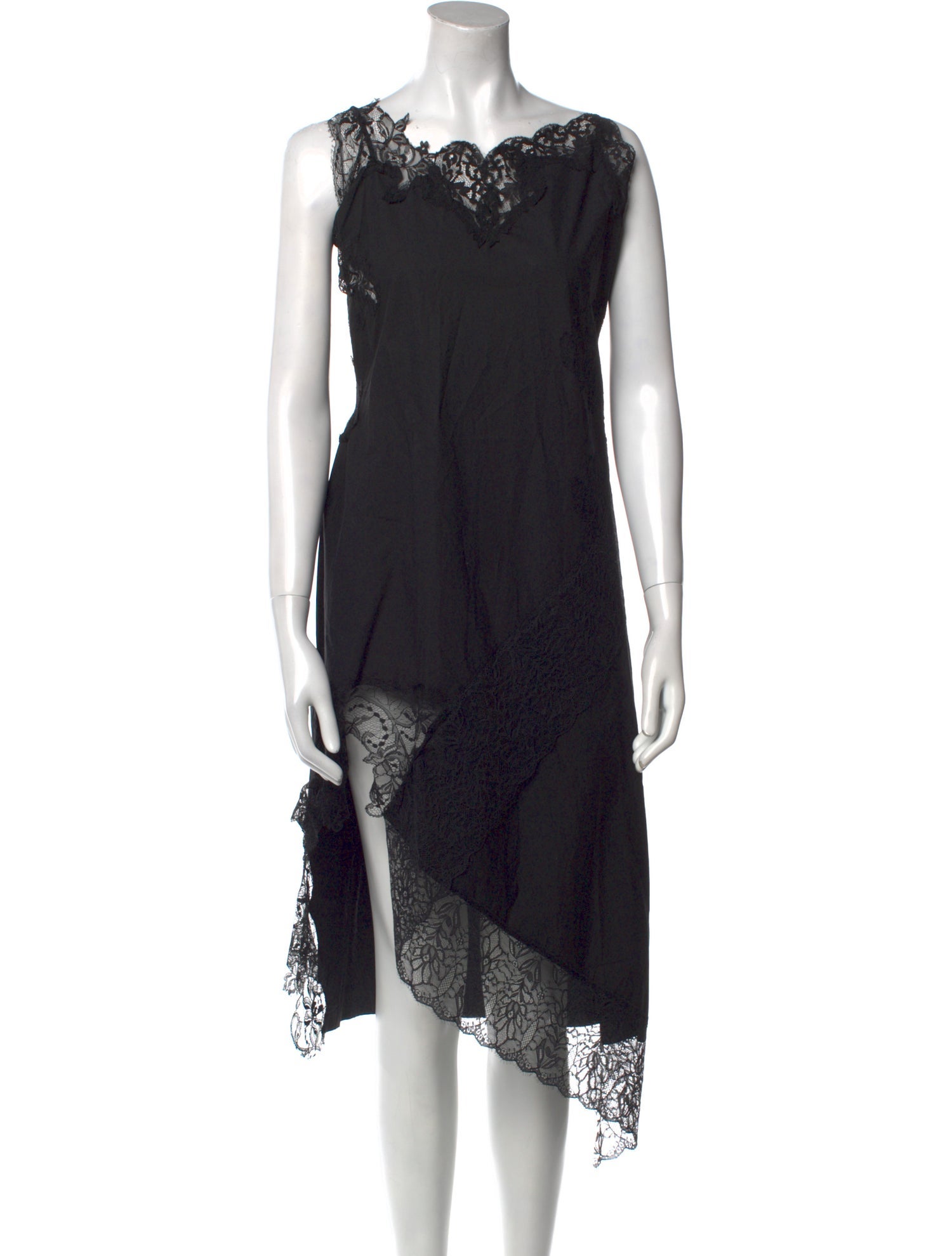 Marques' Almeida V-Neck Midi Length Dress