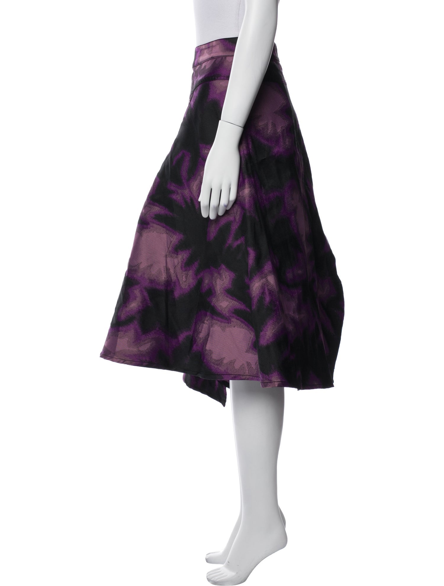 Marques' Almeida Tie-Dye Print Knee-Length Skirt w/ Tags