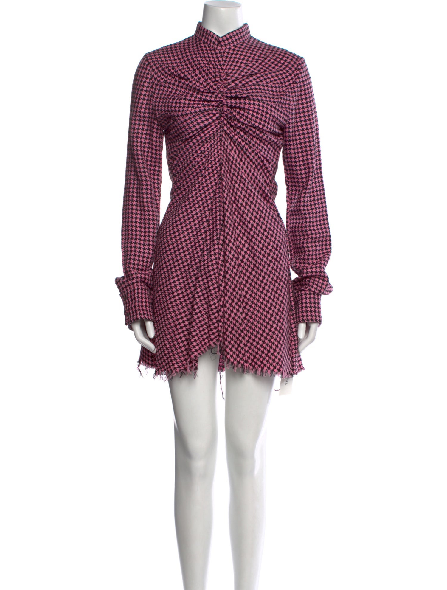 Marques' Almeida Plaid Print Mini Dress w/ Tags