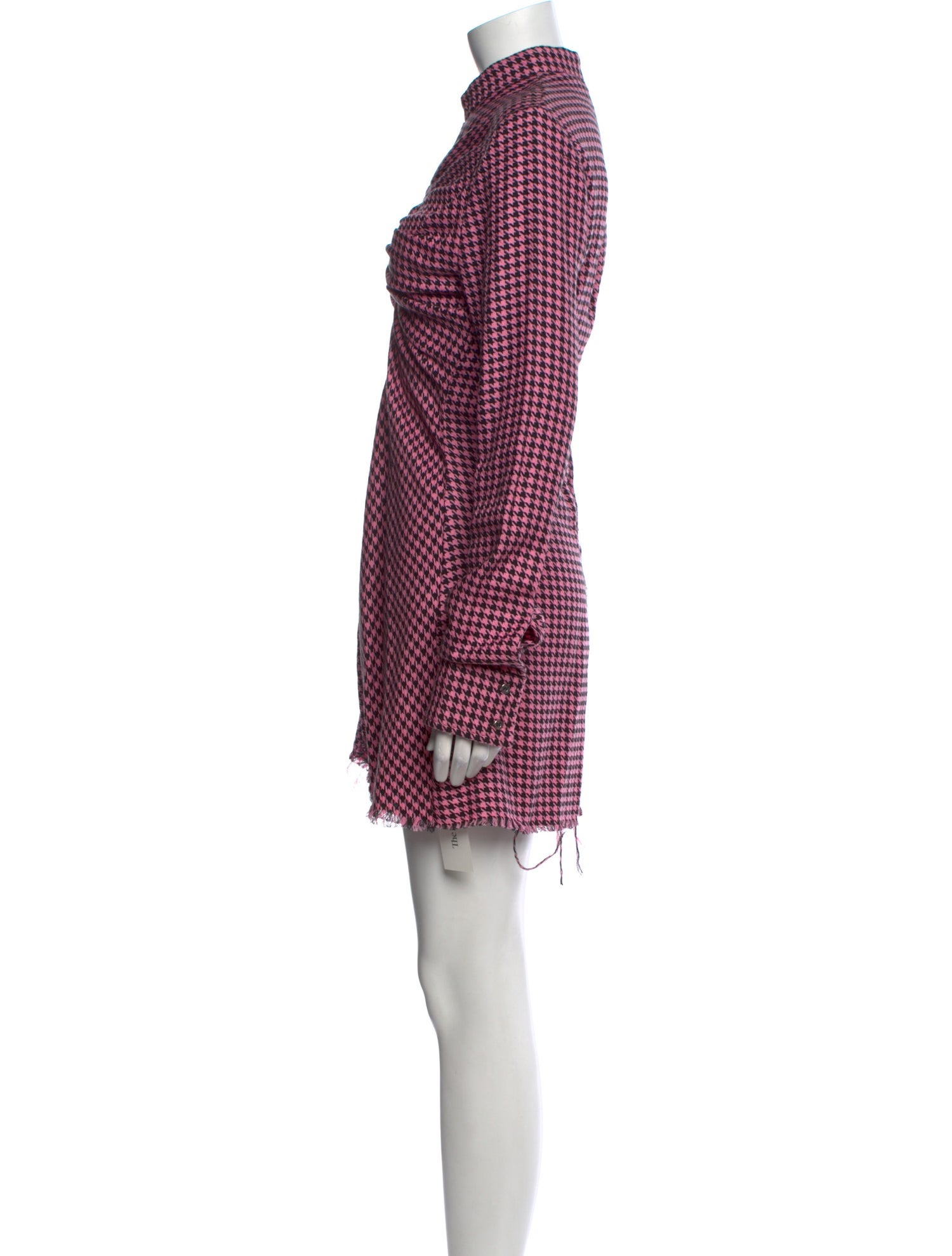 Marques' Almeida Plaid Print Mini Dress w/ Tags