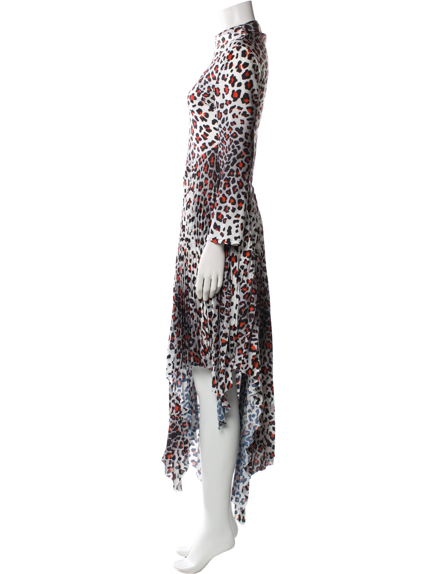 Marques' Almeida Animal Print Midi Length Dress