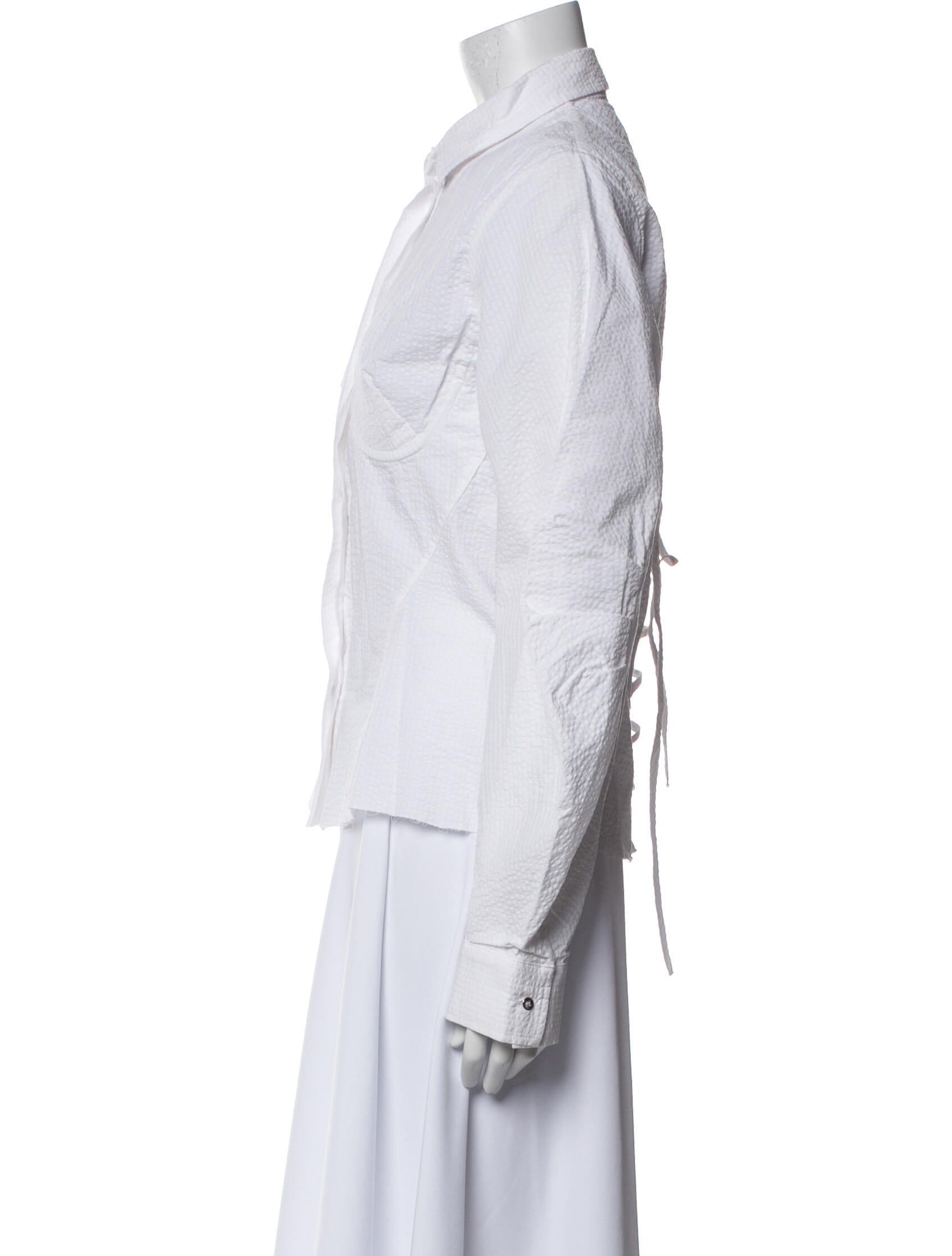 Marques' Almeida Long Sleeve Button-Up Top