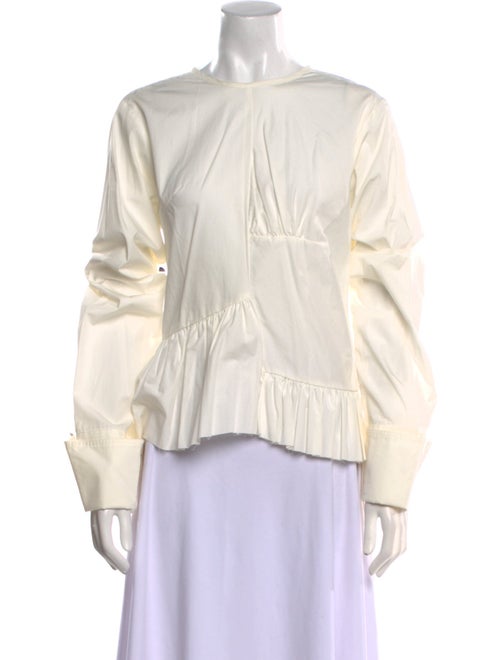 Marques' Almeida Crew Neck Long Sleeve Blouse