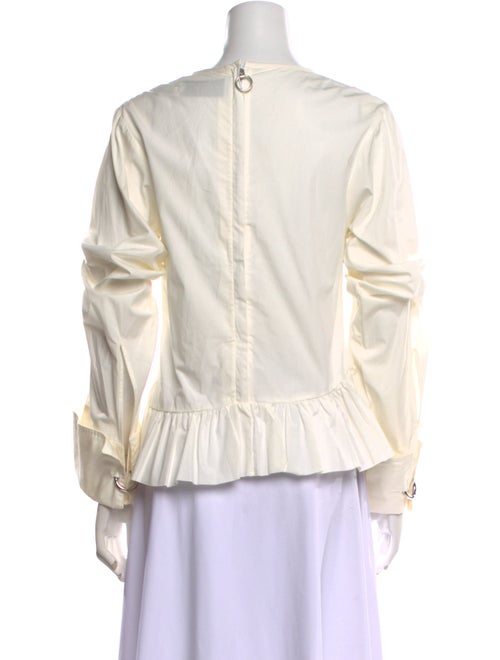 Marques' Almeida Crew Neck Long Sleeve Blouse