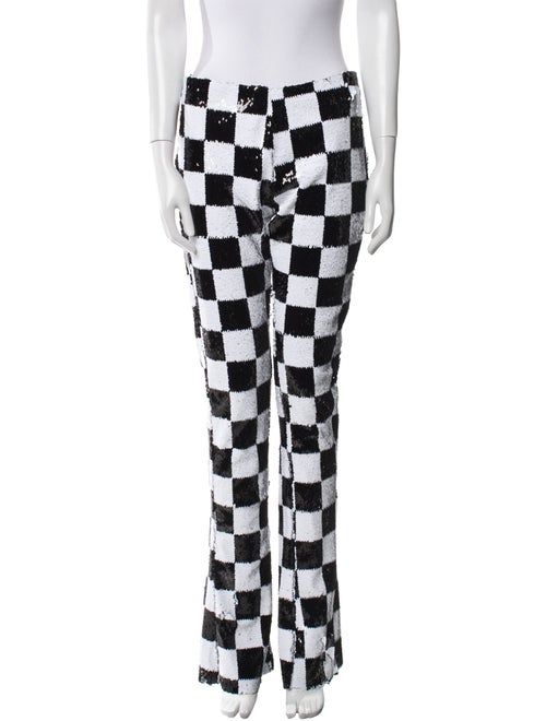 Marques' Almeida Plaid Print Straight Leg Pants