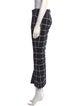 Marques' Almeida Plaid Print Wide Leg Pants