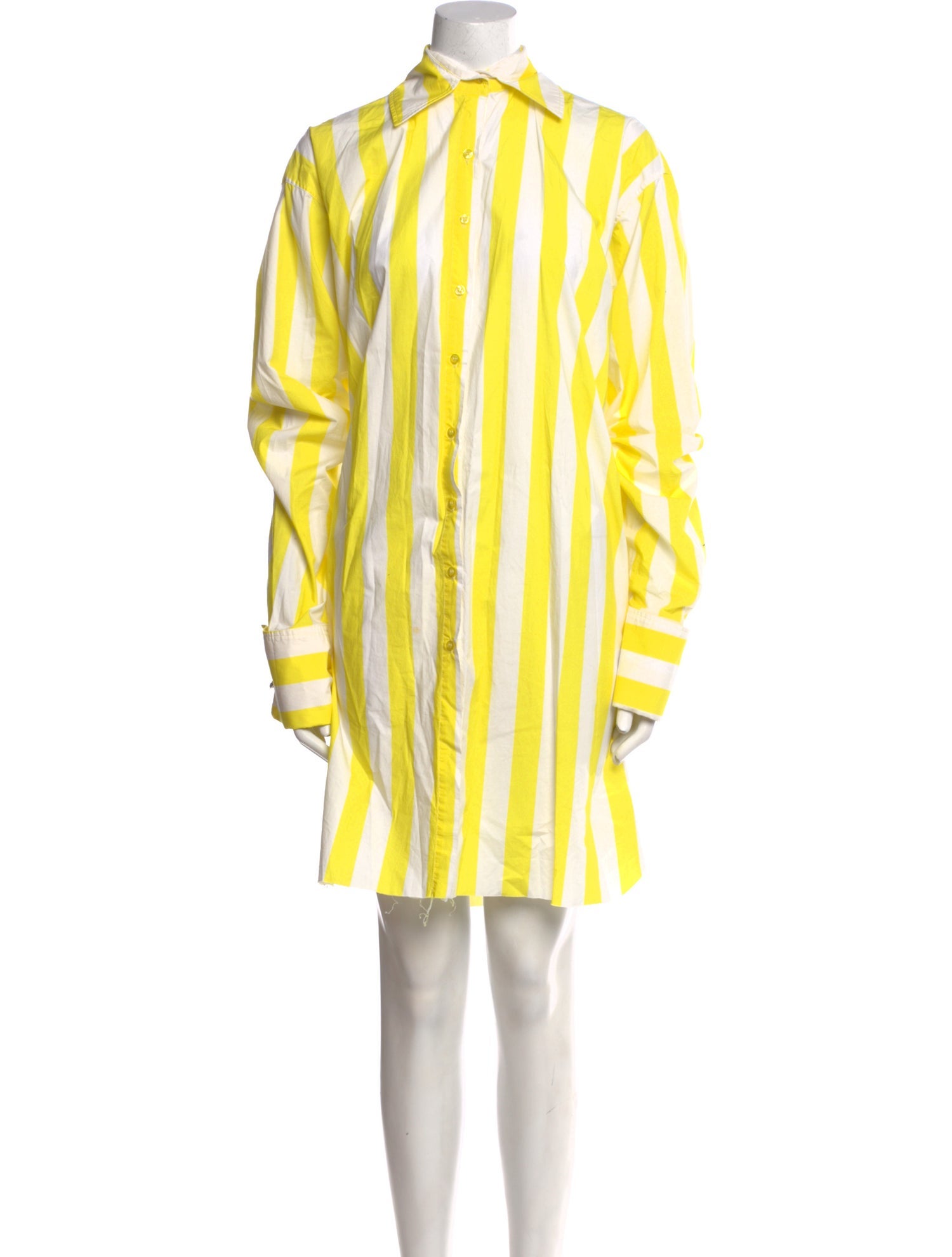 Marques' Almeida Striped Knee-Length Dress
