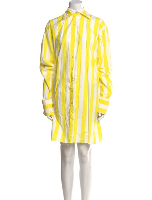 Marques' Almeida Striped Knee-Length Dress