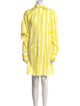 Marques' Almeida Striped Knee-Length Dress