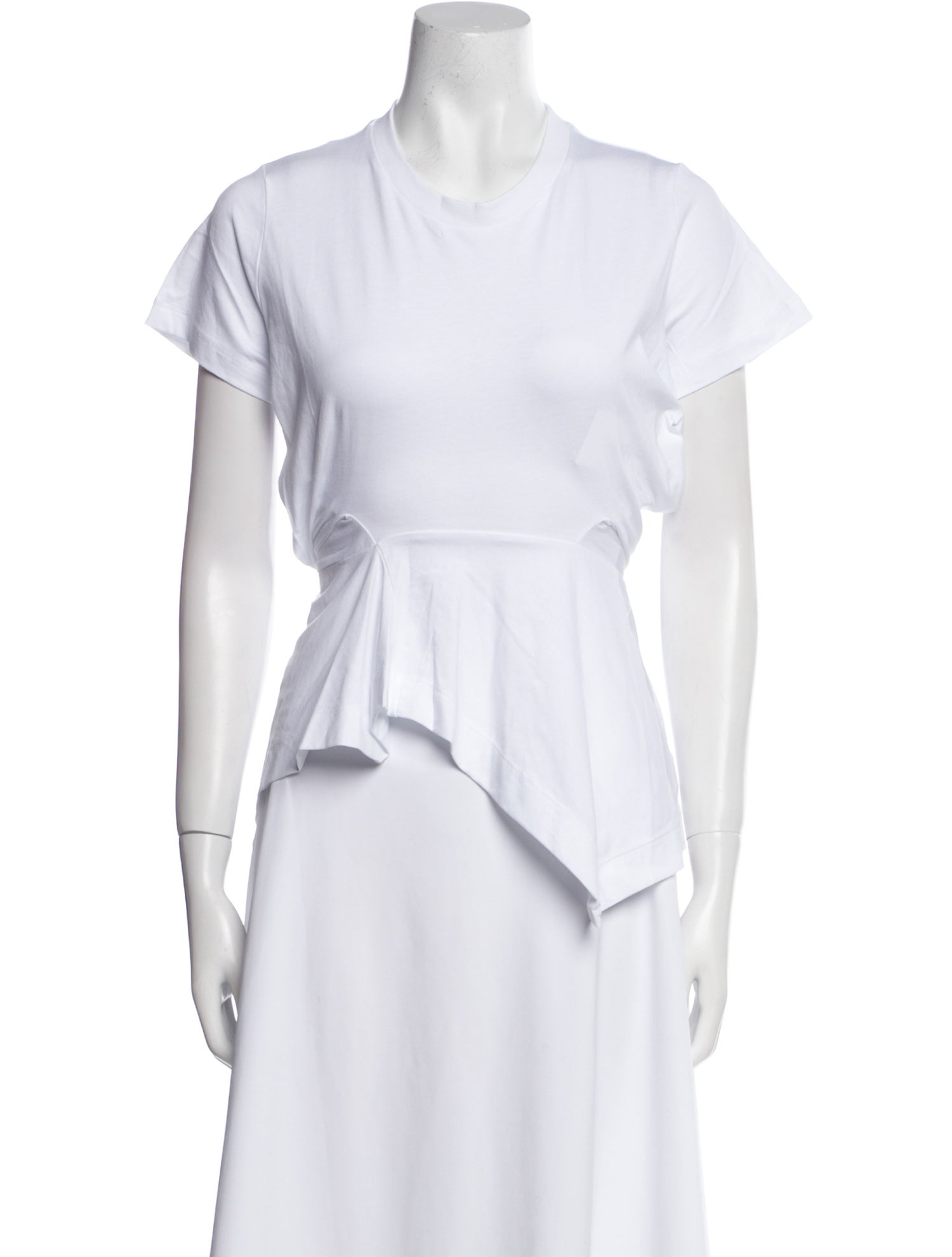 Marques' Almeida Crew Neck Short Sleeve Crop Top w/ Tags