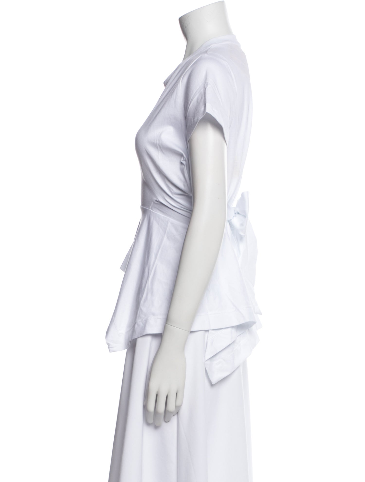 Marques' Almeida Crew Neck Short Sleeve Crop Top w/ Tags