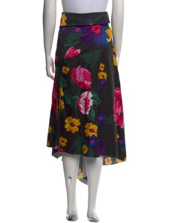 Marques' Almeida Floral Print Midi Length Skirt