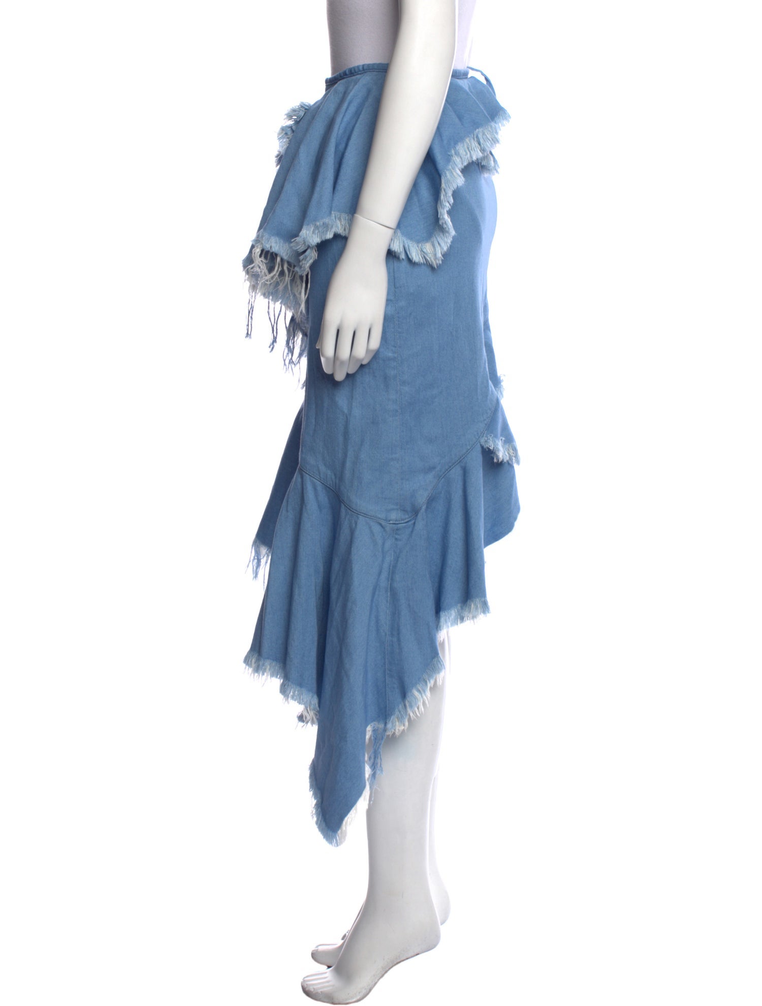 Marques' Almeida Raw-Edge Trim Midi Length Skirt w/ Tags