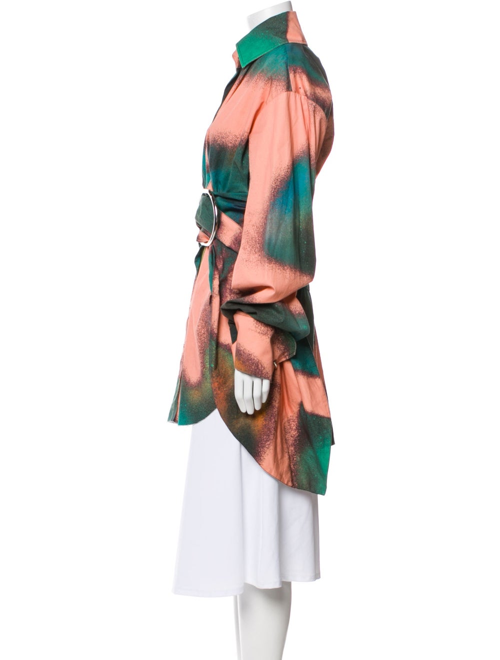 Marques' Almeida Jacket Printed Pointed Collar - image 2