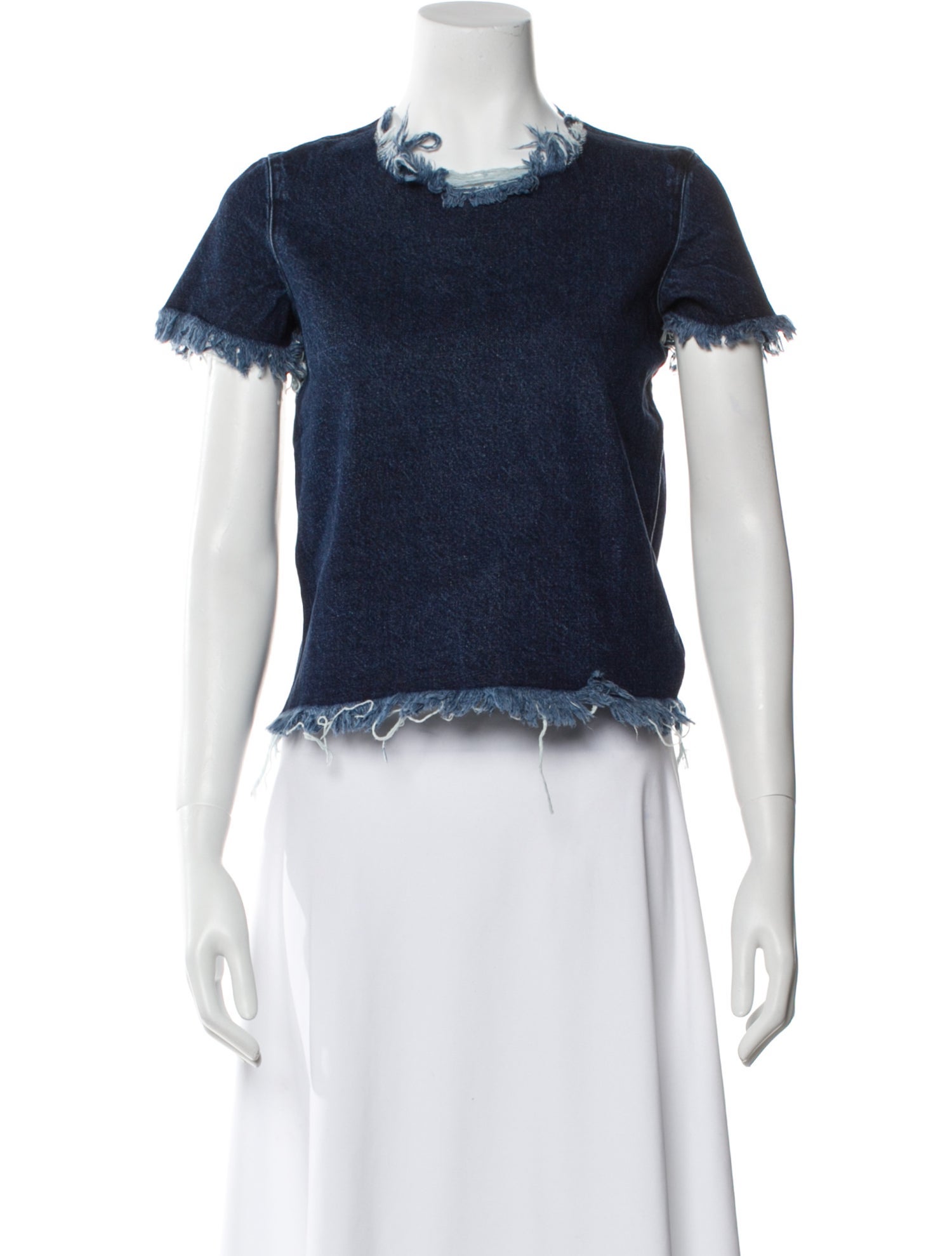 Marques' Almeida Cowl Neck Short Sleeve Crop Top w/ Tags