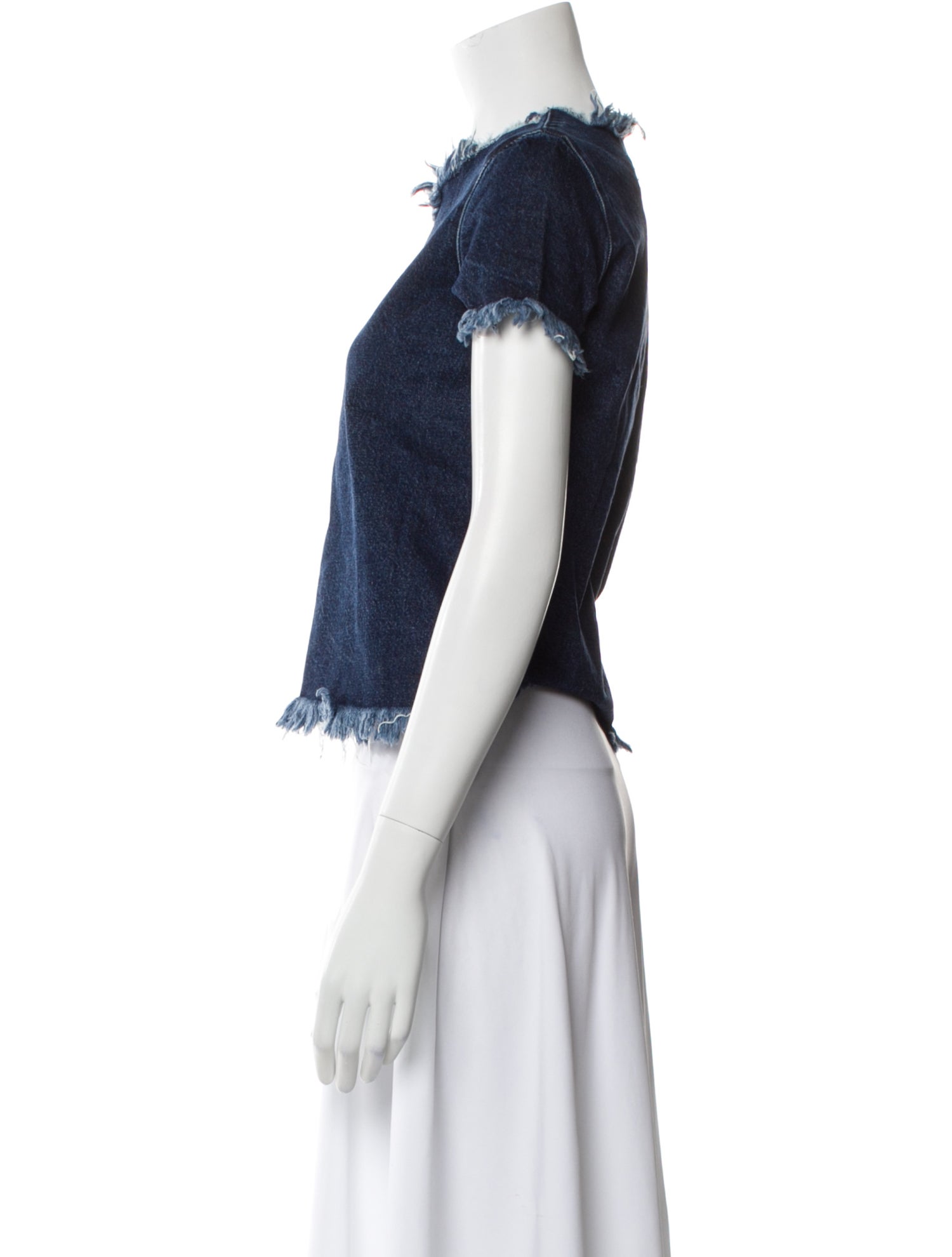 Marques' Almeida Cowl Neck Short Sleeve Crop Top w/ Tags