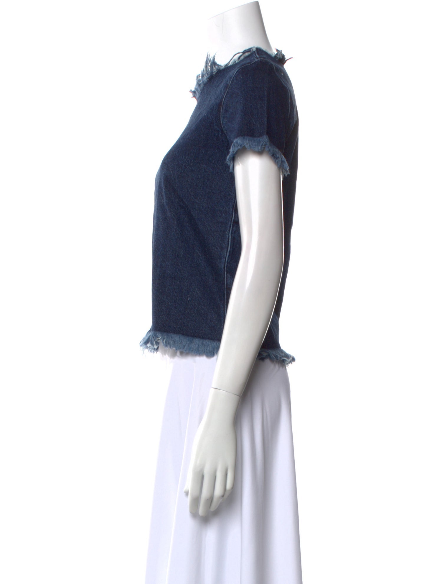 Marques' Almeida Mock Neck Short Sleeve Top w/ Tags