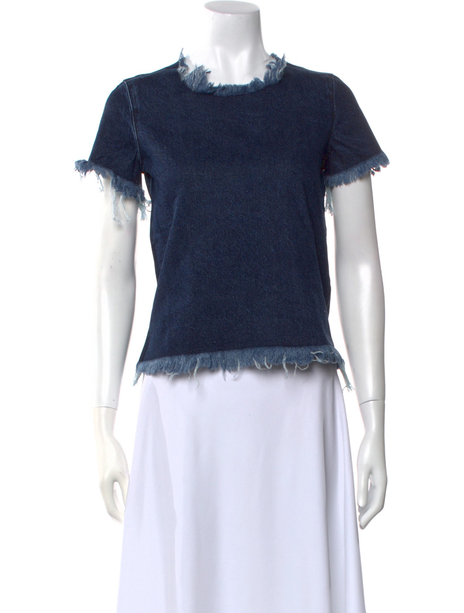 Marques' Almeida Mock Neck Short Sleeve Top w/ Tags