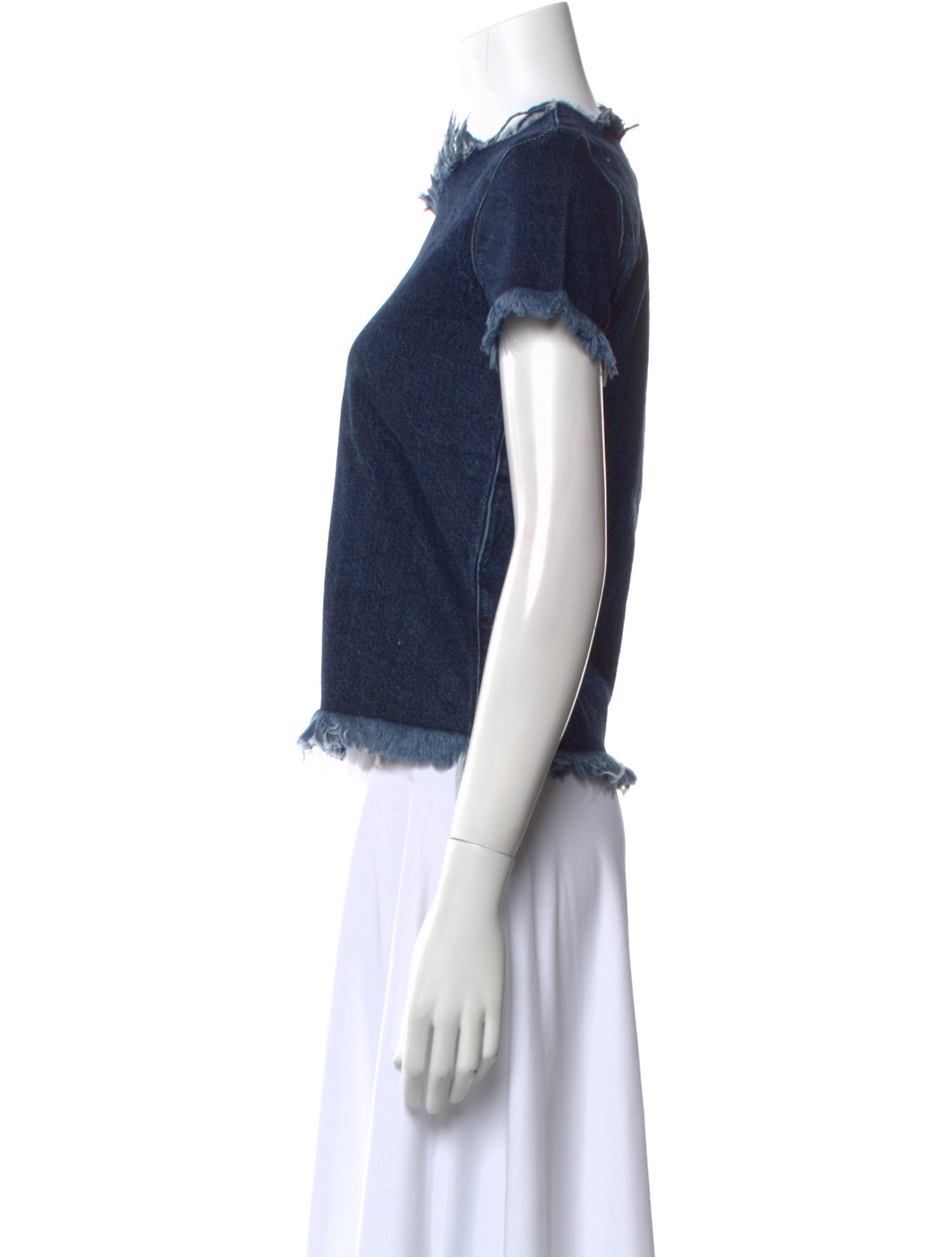 Marques' Almeida Mock Neck Short Sleeve Top w/ Tags