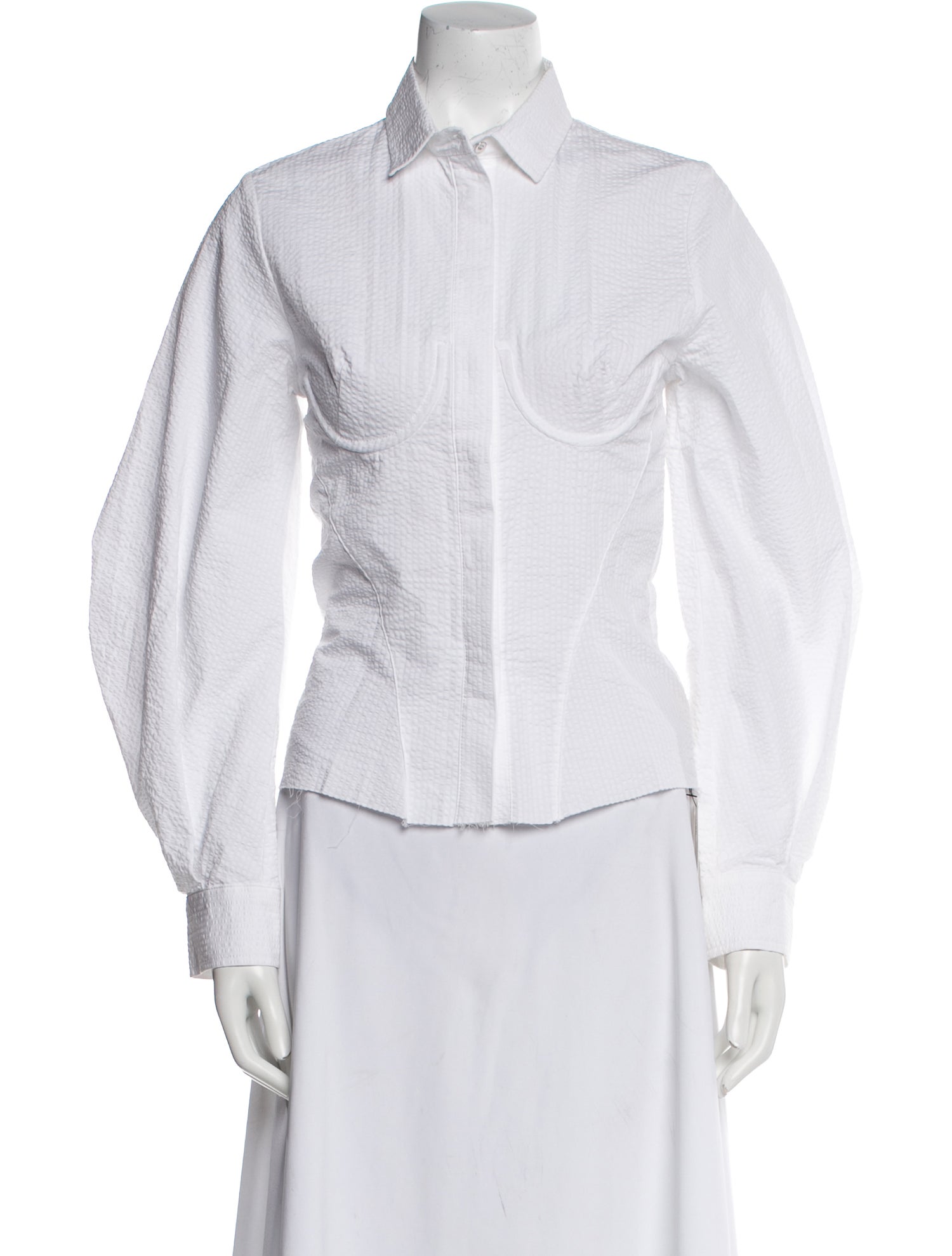 Marques' Almeida Long Sleeve Button-Up Top