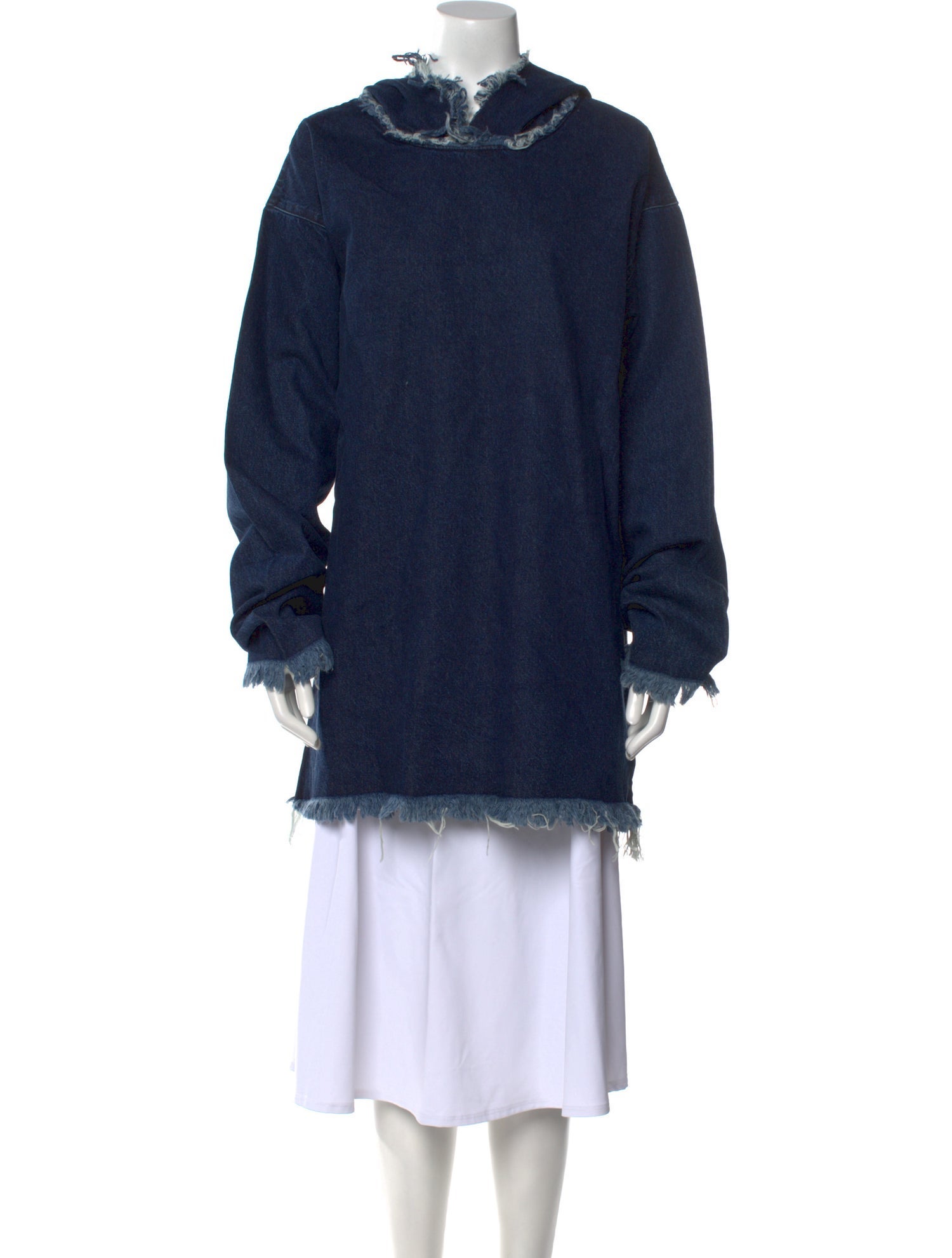 Marques' Almeida Mock Neck Long Sleeve Sweatshirt