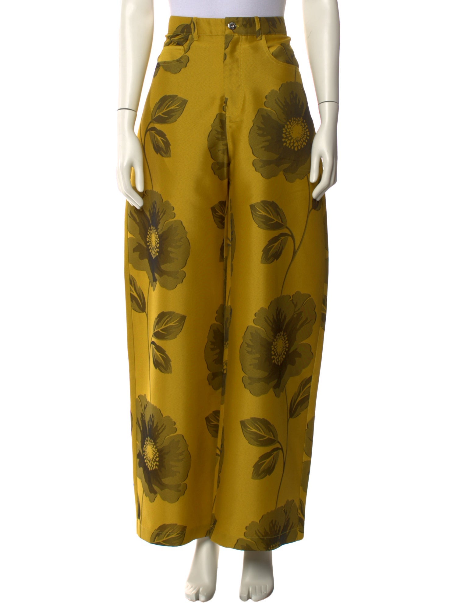Marques' Almeida Floral Print Wide Leg Pants w/ Tags