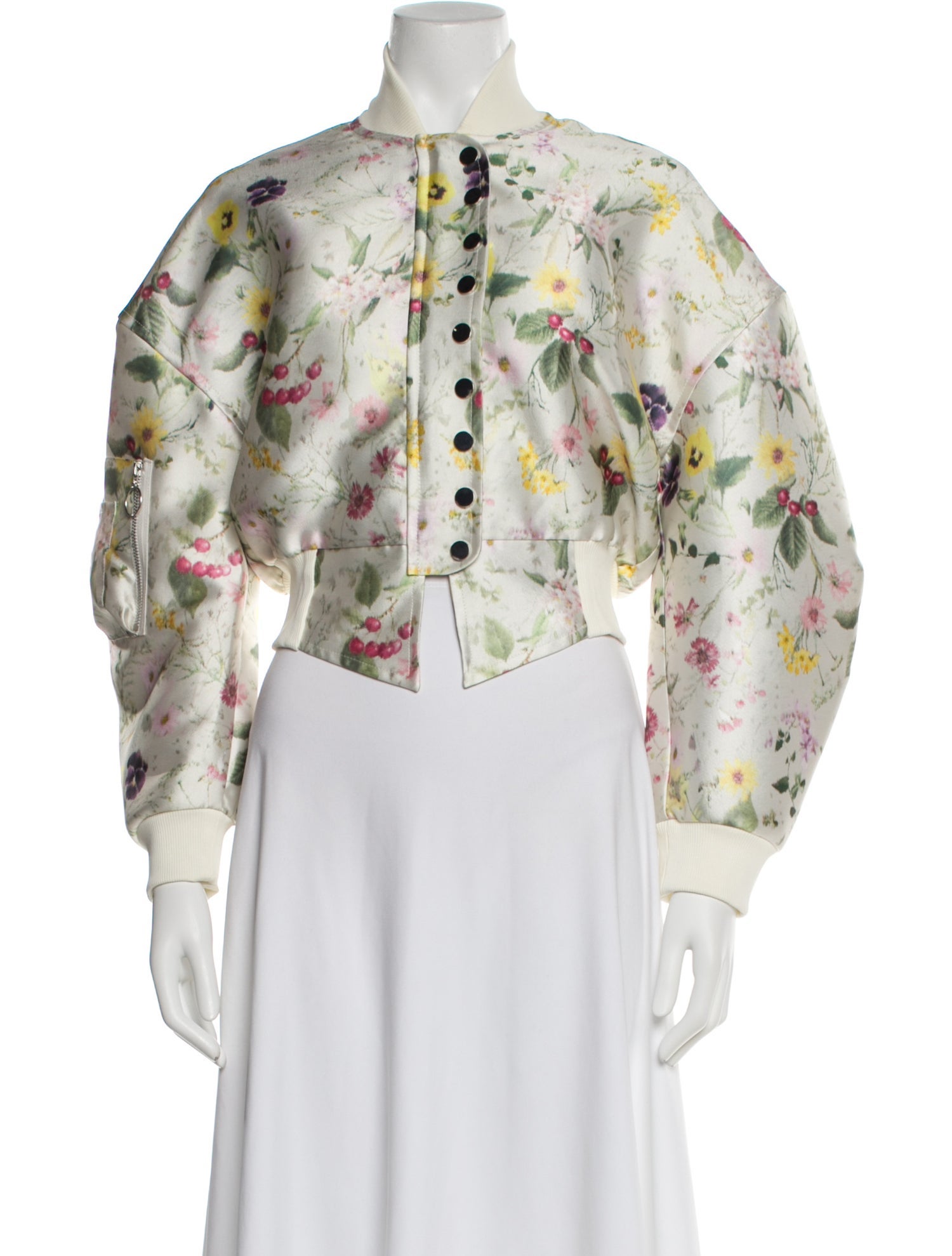Marques' Almeida Floral Print Bomber Jacket w/ Tags