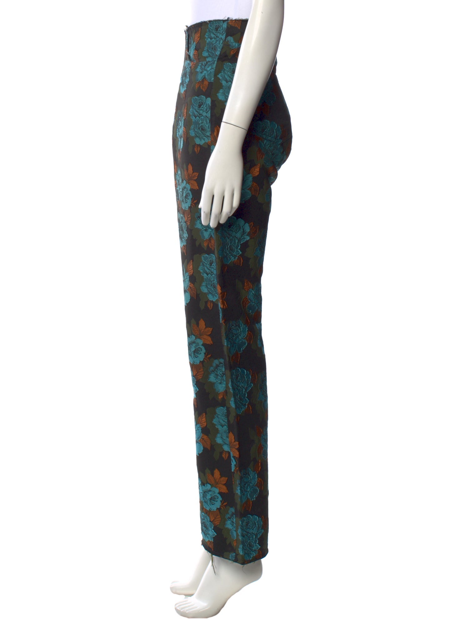 Marques' Almeida Floral Print Wide Leg Pants